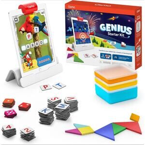 OSMO Genius Starter Kit 5 games Ages 6-10 - Math, Spelling, Creativity & Coding